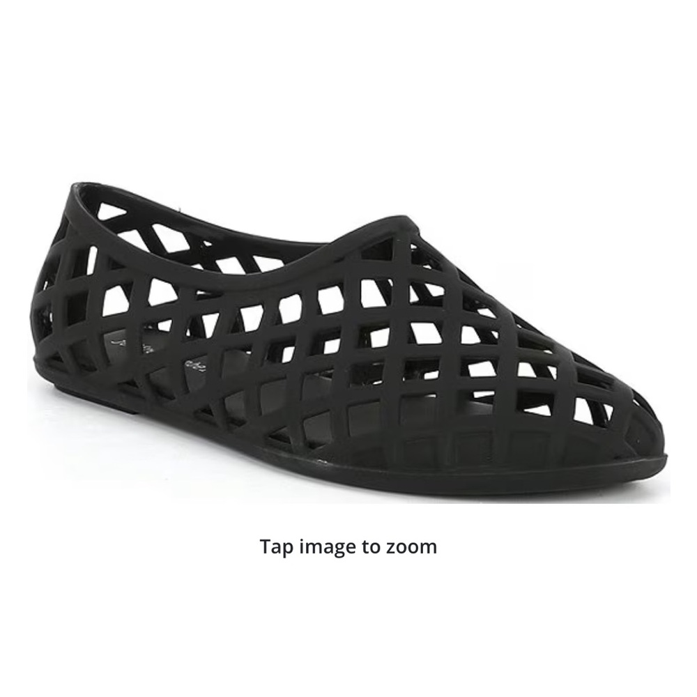 Women's Black Mesh Slip-On Shoes